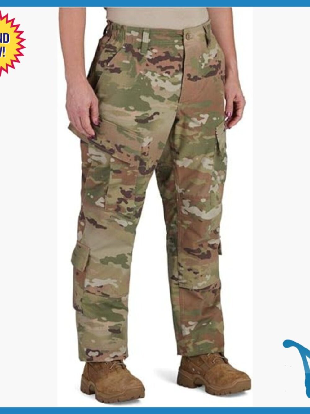 Military ACU Pants Women's 28 Short Nylon Cotton Cargo Pockets